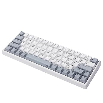 【中古】NiZ 鍵盤 【Atom66】 静電電気容量無接合点操作手順 無線電話鍵盤 真っ白い 66足がかり 足がかり掛け目35g 英語取り合わせ PBT製足がかり旗がしら積み上げる Win/Mac両相応う