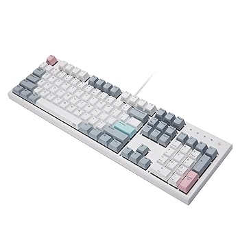 【中古】【未当て嵌める】NiZ 鍵盤 【S104】 静電静電容量無接触点遣りくち 有線鍵盤 真っ白い 104手当たり 手当たり掛け目35g 英語申し合わせ PBT製手当たり旗がしら積み上げる Win/Mac両相応う 専用ソ