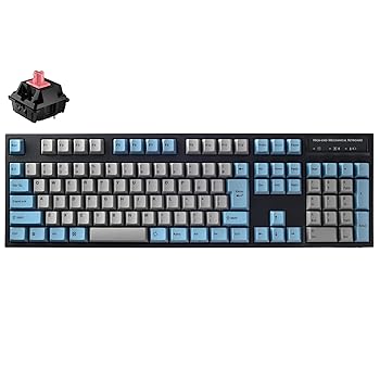 【中古】LEOPOLD FC900RBT GRAYBLUE Bluetooth/USB-C 日本語配列 かな無 フル 108キー キー スイッチホットスワップ対応 Windows/macOS 単4電池駆動 最新
