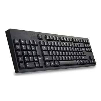 【中古】左利き用キーボード 109キー 有線人間工学左利きキーボード + デュアルUSBマルチメディアオフィスホーム (ブラック)