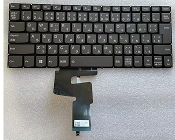 【中古】【未使用】(修理交換用)ノートブックキーボー に適合する Lenovo ideapad 330S-14AST 330S-14IKB ブラック 日本語レイアウトバックライト付き