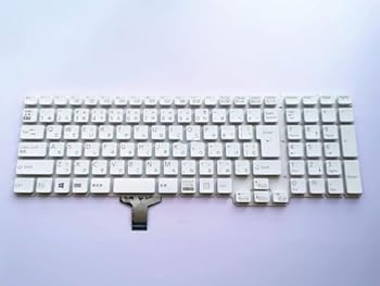 【中古】(修理交換用)ノートブックキーボー に適合する 富士通 FMV LIFEBOOK AH45/B3 AH45/C2 AH45/D1 AH49/B3 AH49/C2 [白]｜AJIMURA-SHOP