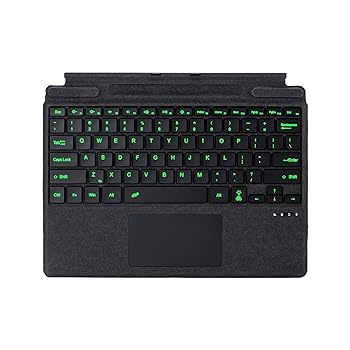 【中古】マイクロソフトの Surface Pro 8、9、10 または X のためのタイプ カバー、タッチパッドのタブレットのキーボードが付いている携帯用細い無線キ