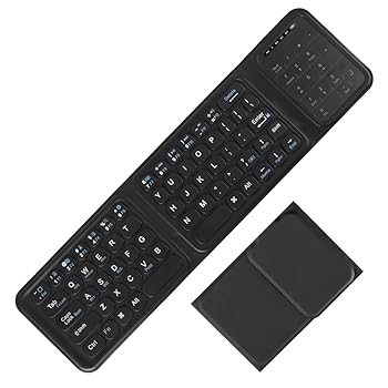 【中古】【超薄型折りたたみ式Bluetoothキーボード】タッチパッド搭載 3台同時接続可能 マルチペアリング対応 自動ON/OFF ワイヤレス＆USB-C充電 長時間｜AJIMURA-SHOP