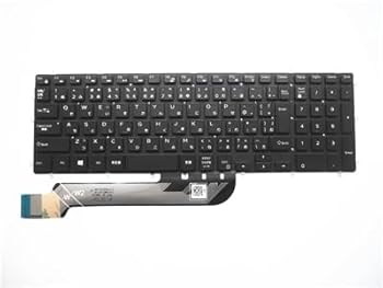 【中古】ノートPC DELL Model DP/N:0D07W7 NSK-EC5BW用 日本語キーボード バックライト搭載