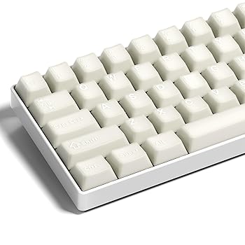 【中古】GMKWTL XVX ホワイトジェイドキーキャップ、ダブル打つこと PBT 仄めかし鳥打ち帽仕掛ける、桜んぼうプロファイル付き添い人、121キーセラミックキーボードキ その他-パソコン・周辺機器