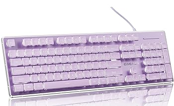 【中古】SEUNKWANG EWEADN V3 バックライト付きコンピューターキーボード 有線USBキーボード ホワイトバックライト付き メタルパネル プラグアンドプレイ｜AJIMURA-SHOP