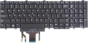 【中古】【未使用】修理交換用キーボード バックライトとトラックポイント付き Dell Latitude E5550 P37F E5570 P48F E5580 E5590 E5591 550 5570 5580 P60F 5590 5