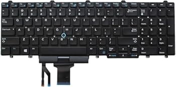 【中古】【未使用】修理交換用USキーボード Dell Latitude E5550 E5570 5550 5580 5590 5591 / Precision 3510 3520 7510 7520 7710 7720 ポインターなし フレーム｜AJIMURA-SHOP