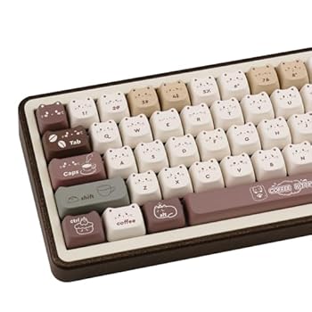 【中古】COOMICKEY Mao Profile PBT 手がかり旗がしら、140手がかり昇華型可愛らしいカスタムキーキャップセット Cherry Gateron MX Swithes力学的鍵盤用