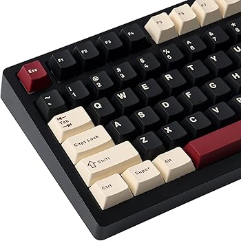 【中古】キーキャップ、172キーチェリープロファイルダブルショットキーキャップセット2.75U、3U、6.25U、および7UスペースバーのチェリーMXスイッチISO