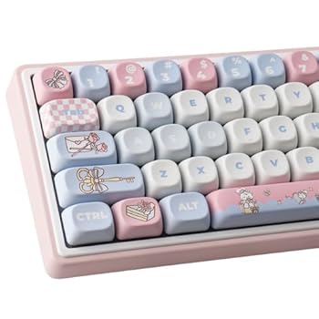 【中古】PBT キーキャップ 135キー MOA プロファイル かわいいキーキャップ 昇華型 アリスバニー キーキャップセット カスタムキーキャップ Cherry Gater
