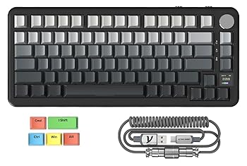 【中古】ZIYOU LANG×ATTACK SHARK X85PRO ゲーミングキーボード 無線 メカニカキーボード ワイヤレス bluetoothキーボード有線 Gasket構造 3モード ホッ