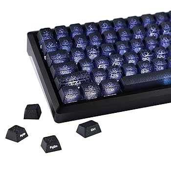 【中古】YMDK Ice Crack Shine Through Keycap 123 サイドプリント PC MDA プロファイル クール クリエイティブ カスタム キーキャップ 60 75 100% MX メ 7,056円