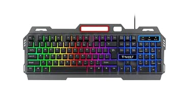 【中古】【未使用】JMNGSHU ゲーミングキーボード 03