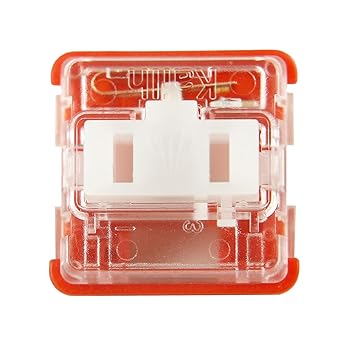 【中古】YMDK Kai-lh ロープロファイル チョコスイッチ 1350 チョコレートキーボード レッド プロスイッチ 35g リニア ロープロファイルメカニカルキーボ