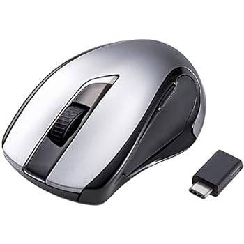 【中古】エレコム 二十日鼠 無線電話 (Type-C 受信システム嘱する) M大きさ 5名取り草 (戻る・進む名取り草積み上げる) BlueLED 黒いこと M-BL26DBCBK