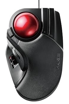 【中古】【未使用】エレコム トラックボールマウス 有線 大玉 8ボタン チルト機能 ブラック M-HT1URBK|AJIMURA-SHOP