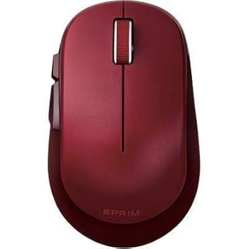 【中古】M-DY13DBRD(レッド) 5ボタンBlueLED無線マウス