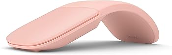 【中古】マイクロソフト アーク マウス ELG-00033 : ワイヤレス 薄型 コンパクト 縦横スクロール BlueTrack Bluetooth ( ソフトピンク ) Surface 対応