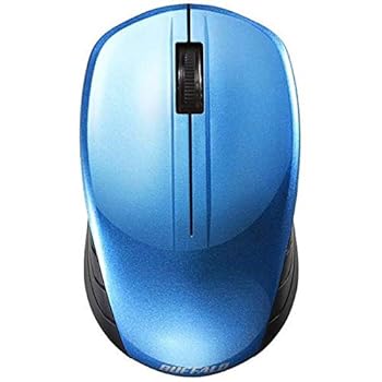 【中古】BUFFALO(バッファロー） BSMBW108BL マウス BSMBW108シリーズ ブルー [BlueLED /3ボタン /USB/無線(ワイヤレス)]
