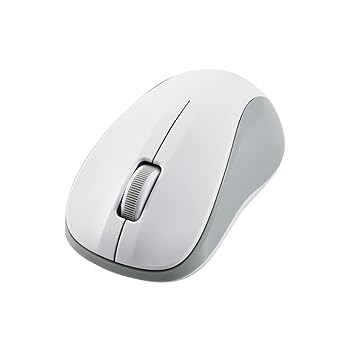 【中古】エレコム マウス ワイヤレスマウス Bluetooth 3ボタン Sサイズ 抗菌 ホワイト M-BY10BRKWH