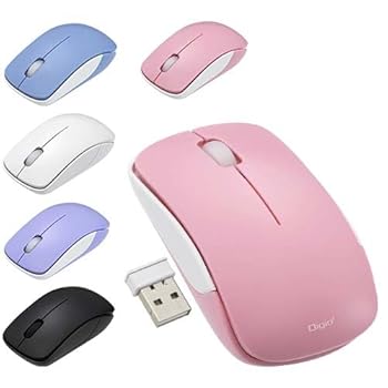 【中古】Digio2 無線 3ボタン BlueLED マウス 軽量 50g ブルー MUS-RKT186BL