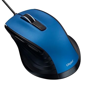 【中古】【未使用】MUS-UKF227BL(ブルー) F_line 有線静音5ボタンBlueLEDマウス