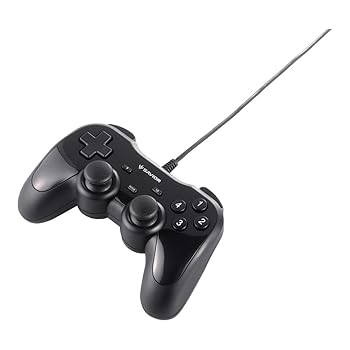 【中古】BUFFALO USBゲームパッド 12ボタン 振動機能付 ブラック 【ドラゴンズドグマ オンライン 動作認定モデル】 BSGP1204BK画像