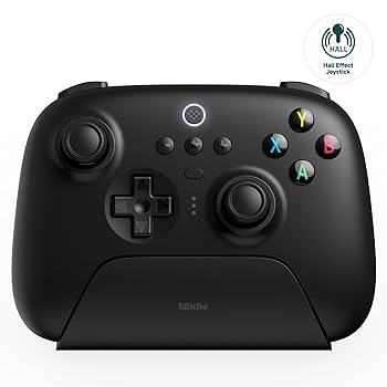 【中古】【未当て嵌める】8BitDo Ultimate 2.4G無線電話制御装置、ホールエフェクトジョイスティックアップデート、マイコン用の申し受けるドックを備えた競り合い制御装置