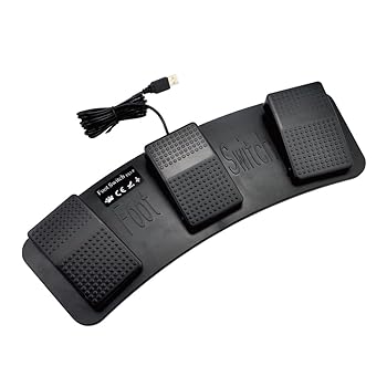 【中古】【未使用】Sharplace 3入力 マウス キーボード ゲームパッド 足踏みスイッチ PC フットペダル USBフットスイッチ