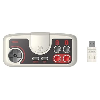 【中古】【未使用】8Bitdo ワイヤレス ゲームパッド PC Engine mini CoreGrafx mini TubroGrafx-16 mini Switch用 (浅灰色)