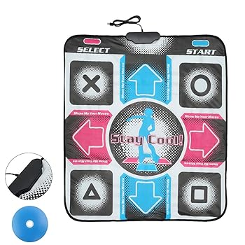 【中古】【未使用】liuzhuo ダンスパッド ダンスマット USB接続に対応 滑り止め 幅広い互換性 耐摩耗性 高感度 快適 素晴らしいダンス体験 フィットネス