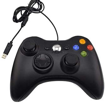 【中古】ゲームパッド PCシングルと有線ゲームコントローラーのUSBケーブルPCゲームパッド コントローラゲームパッド (色 : Black, Size : One size)
