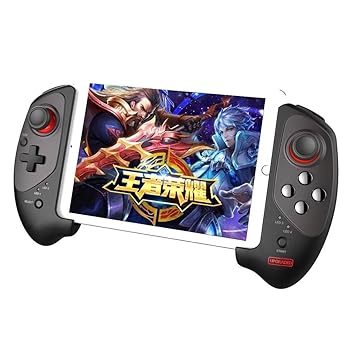 【中古】ゲームパッド IOS Android携帯のIpadのBluetooth 4.0ワイヤレスゲームパッドのための調節可能なプラグプレイゲームコントローラ 高感度と高速応|AJIMURA-SHOP