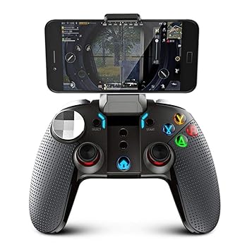【中古】ゲームパッド PUBGモバイルゲームエンターテイメントゲームコントローラ用ワイヤレスBluetoothゲームゲームパッド 高感度と高速応答 (Color : Bl