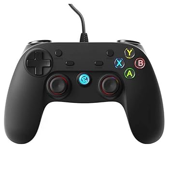 【中古】ゲームパッド スマートフォン、タブレットPCを有線ゲームパッドゲームコントローラ用のゲームエンターテイメント 高感度と高速応答 (Color : Bla｜AJIMURA-SHOP