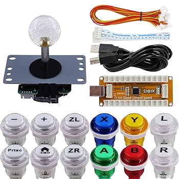 【中古】【未使用】SJ@JX アーケード ゲーム コント ローラー USB エンコーダ 2 プレーヤー ゲームパッド マイクロスイッチ ボタン 8 ウェイ ジョイスティック Nint 9,578円