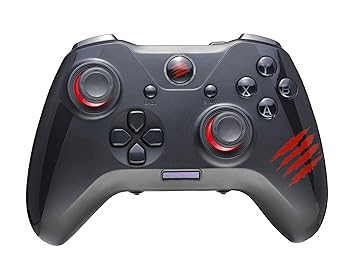 【中古】Mad Catz マッドキャッツ ゲーミングパッド C.A.T. 7 有線 USB 2.0 OLEDディスプレイ搭載 国内正規品 2年保証 GCPCCAINBL000-0JI