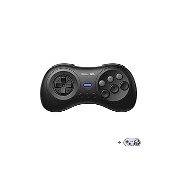 【中古】【未使用】8Bitdo M30 Bluetoothゲーミングコントローラー6ボタンゲームパッド NS Switch Windows Android macOS Steam Respberry Pi用ブローチ付き