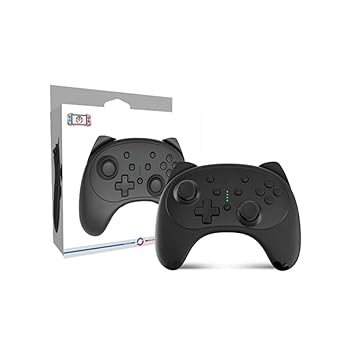 【中古】【未当て嵌める】ZZYJYALG 競り合いパッドのプラスチックゲームジョイスティックコントローラーポンチ絵猫印字機-Cワイヤレスゲームパッドクリスマスギフトデュアルモー