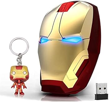 【中古】【未当て嵌める】Ion n Wiele oue 2.4G Full ize Wiele Optil ie with Nno eeive, 3 dutble DPI Level, 3 Button fo Noteboo, P, Lptop, opute, Boo (Gold)