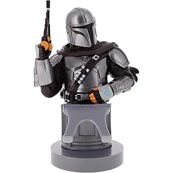 【中古】【未当て嵌める】目覚ましいな競り合い:スターウォーズ:マンダラリアン-一風変わった持ちはこび電話を掛ける\u0026ゲームコントローラーホルダー、デバイス照明ランプ、ケーブルガイ、使用許可