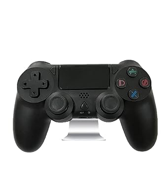 【中古】ゲームパッド ゲームパッド 無線 ゲームパッド ps4 ブルートゥース ダブルショック 滑り止め （ホワイト） (ブラック)