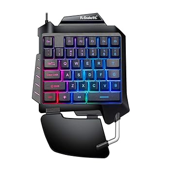 【中古】【未使用】PUBGモバイルゲーム用片手ゲームメタルキーボードバックライトゲームキーパッド 12,168円