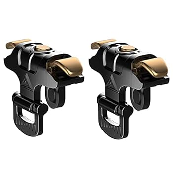 【中古】Taurus MK-1アルミニウム合金スナップ式4本指リンケージメカニカルシューティングゲームコントローラーL1 R1 PUBGモバイル用の照準および発射ボ