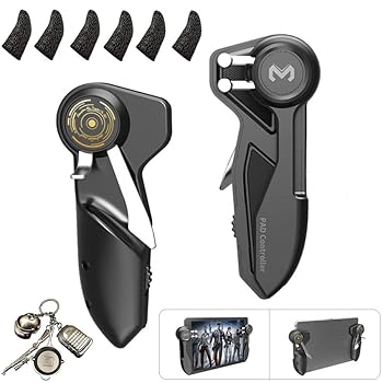 【中古】【未使用】タブレットゲームコントローラー ハンドグリップ PUBG/Knives Out/Rules of Survival/Fortnite/Call of Duty用 タブレットゲームトリガー iPad/A画像