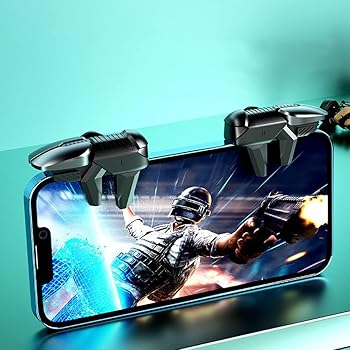 【中古】補助単発ボタン付き 射撃ボタン 連打機 スマホゲーム コントローラー 一回押しダブルコントロール 単発/連発モード分離式 合金製黒軸メカニカル