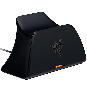 【中古】Razer レイザー Quick Charging Stand for PS5 (Black) PS5 DualSense ワイヤレスコントローラー用急速充電スタンド 3時間未満で完全充電 過充電