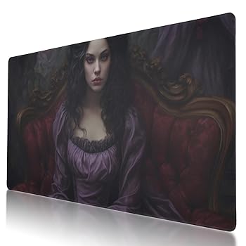【中古】丈夫なゴシックムーディーポートレートデザインマウスパッド 35.5 x 16インチ 滑り止めベース 防水 長時間のゲームに快適｜AJIMURA-SHOP 11,284円